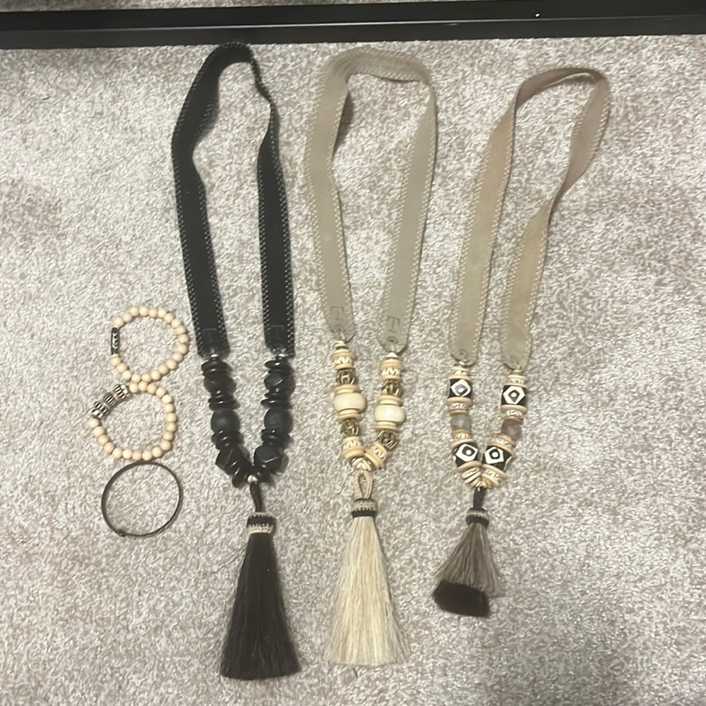 Twine and Twig Lot - 3 Necklaces and 3 Bracelets